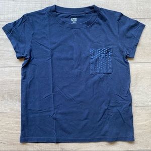 UNIQLO hidden mickey pocket tee
